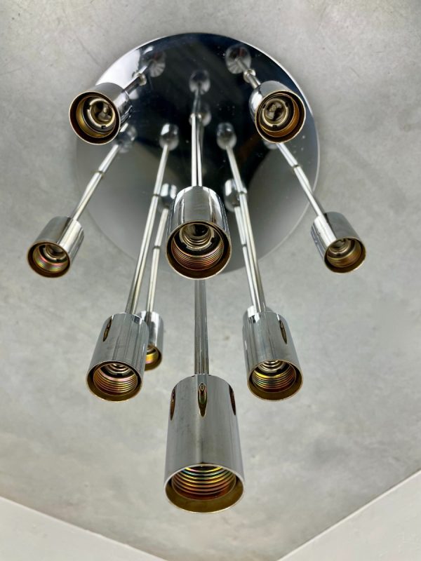 Vintage space age lamp - Cosack ceiling light - chrome metal 1960s sputnik lighting echtvintage echt real vintage