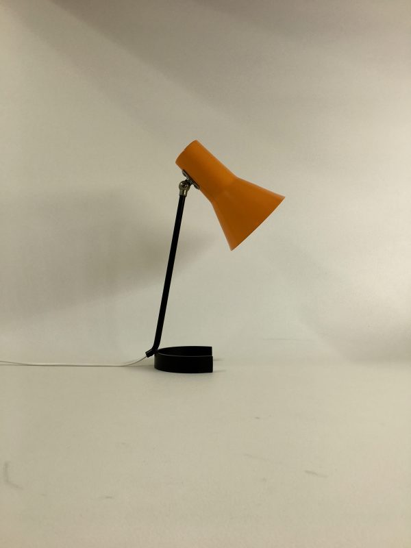 ANVIA 6043 - 60's desk light - Jan Hoogervorst - Dutch design lamp - rare orange horseshoe