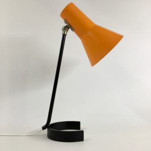 ANVIA 6043 - 60's desk light - Jan Hoogervorst - Dutch design lamp - rare orange horseshoe