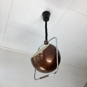 70's GePo Pendent Lamp - metal - Dutch design Space Age Light