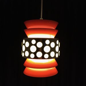 Space age light pendant - 70's lamp by Massive Belgium