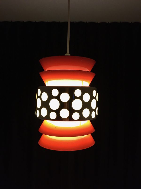 Space age light pendant - 70's lamp by Massive Belgium