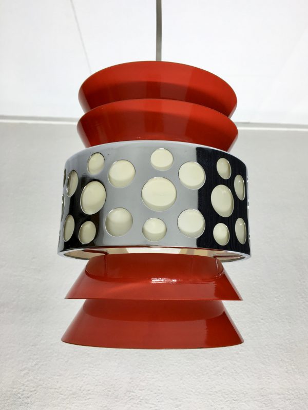 Space age light pendant - 70's lamp by Massive Belgium