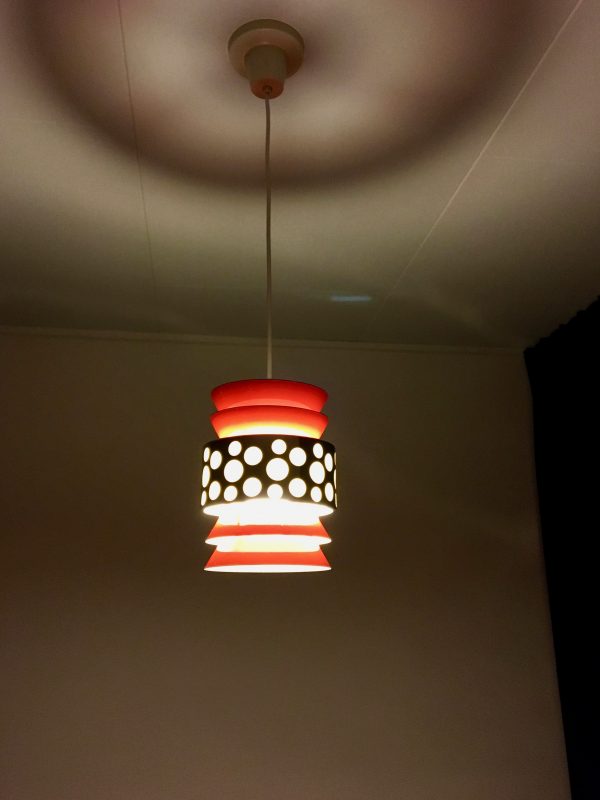 Space age light pendant - 70's lamp by Massive Belgium