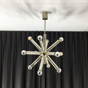 Sputnik ceiling light - 60s / 70s chrome Space age lamp - Sciolari