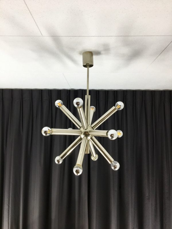 Sputnik ceiling light - 60s / 70s chrome Space age lamp - Sciolari