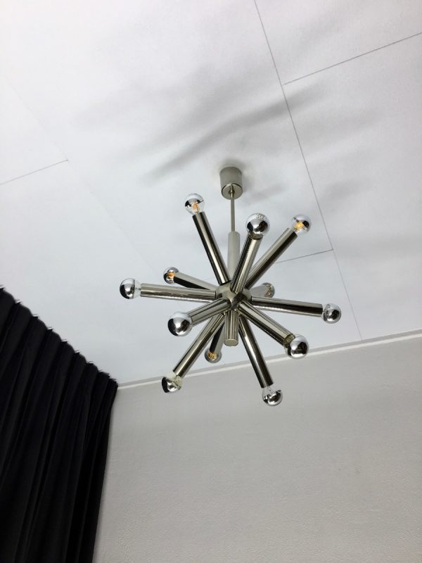 Sputnik ceiling light - 60s / 70s chrome Space age lamp - Sciolari