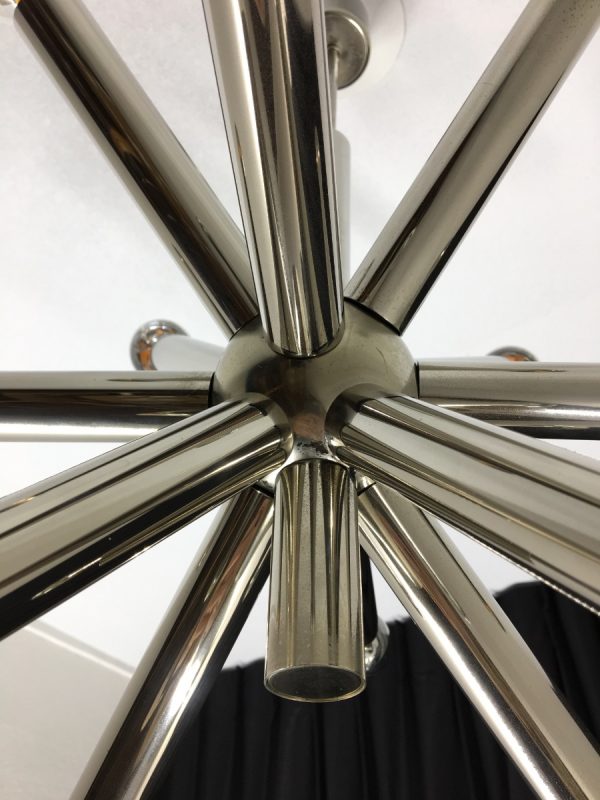 Sputnik ceiling light - 60s / 70s chrome Space age lamp - Sciolari