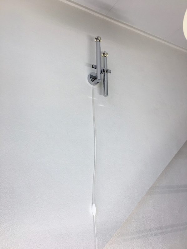 Sciolari Boulanger chrome metal wall light - Image 2