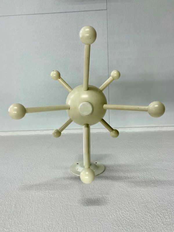 Vintage IKEA Sputnik 70s coat rack - Osvaldo Borsani - Space age white wall hanger