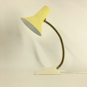 Vintage SIS Germany - witch's hat desk light - 50's design - retro table lamp - rare flexible gooseneck
