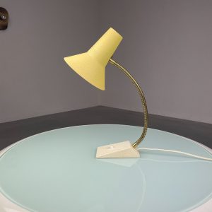 echtvintage echt Vintage SIS Germany witch's hat desk light - 1950's design - retro table lamp - rare flexible gooseneck lighting