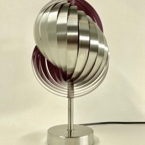 Vintage metal table light - rare Henri Mathieu lamp