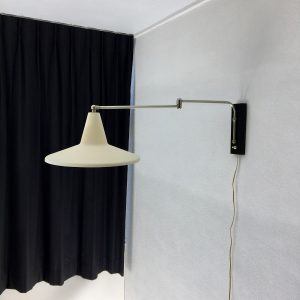 Vintage wall light - Modern Mid Century lamp - Dutch Design - witch's hat- swivel arm
