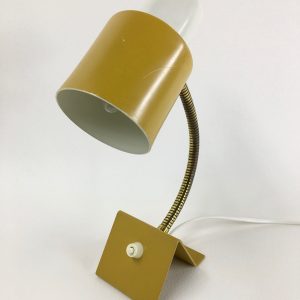 Hala Zeist lamp 60's - Dutch vintage desk / wall light - ocher yellow