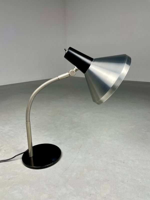 Hala Zeist no. 751 desk lamp - 1960s vintage Dutch design lighting - Aluminium table light echtvintage echt