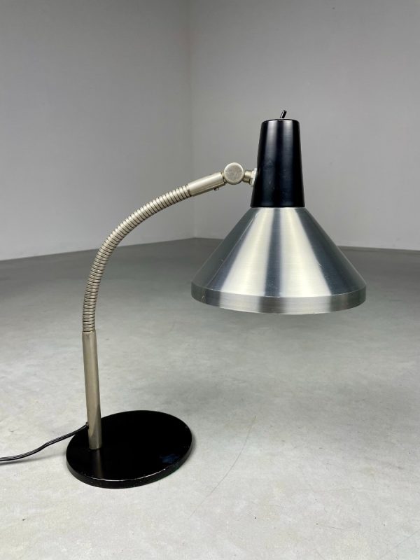 Hala Zeist no. 751 desk lamp - 1960s vintage Dutch design lighting - Aluminium table light echtvintage echt