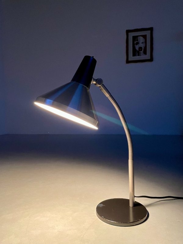 Hala Zeist no. 751 desk lamp - 1960s vintage Dutch design lighting - Aluminium table light echtvintage echt