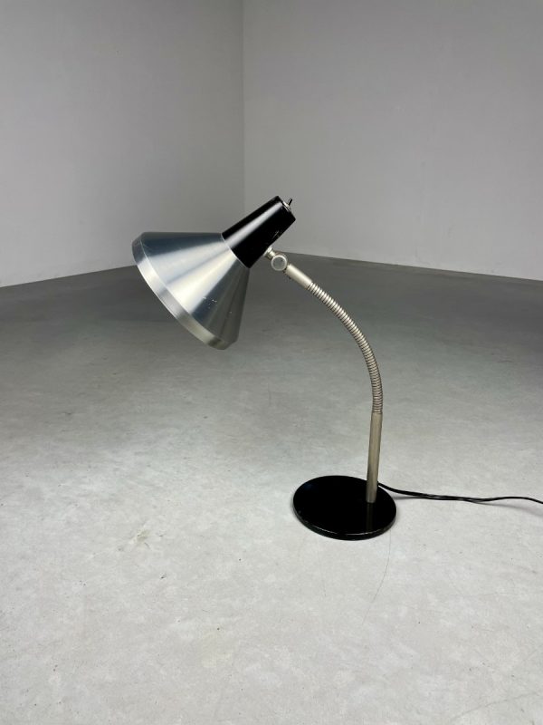 Hala Zeist no. 751 desk lamp - 1960s vintage Dutch design lighting - Aluminium table light echtvintage echt
