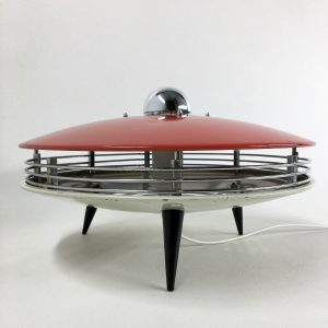 50's converted heater UFO lamp - Itho tripod table light