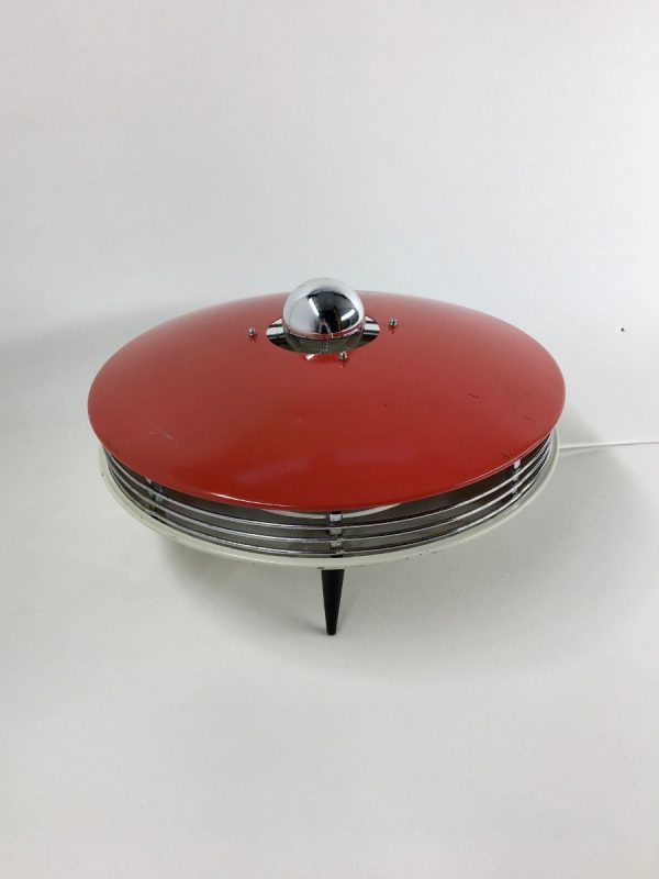 50's converted heater UFO lamp - Itho tripod table light