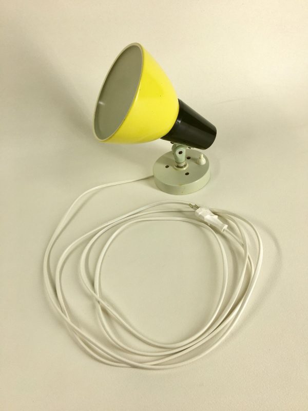 50's wall light - rare yellow Philips lamp - Louis Kalff