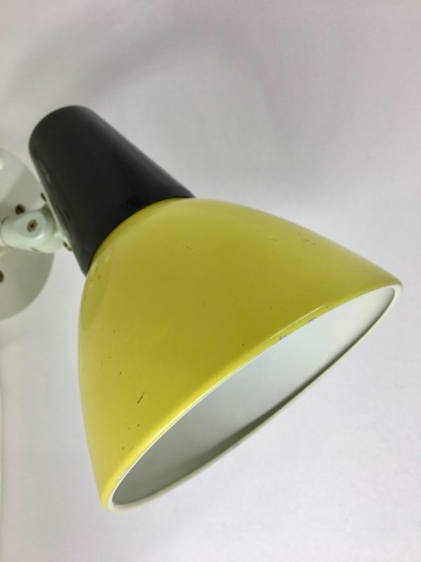 50's wall light - rare yellow Philips lamp - Louis Kalff