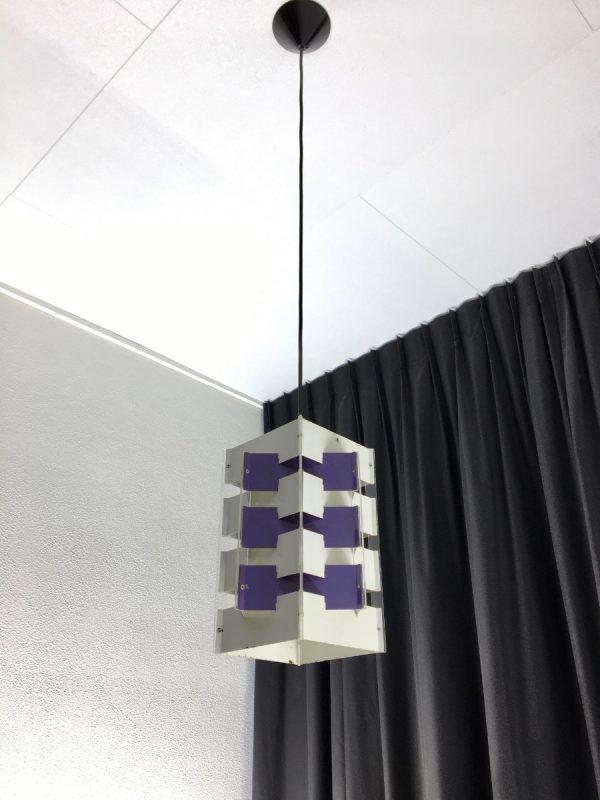 ANVIA pendent lamp - Jan Hoogervorst - 60's Dutch design light - purple