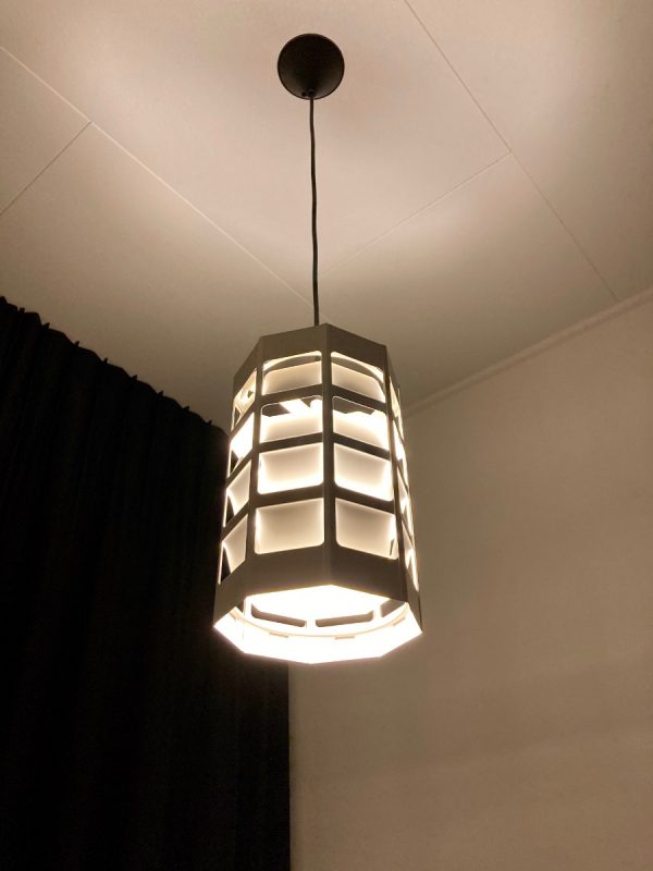 Lyskurv hanging lamp by Poul Gernes for Louis Poulsen Mid-Century Scandinavian modern rare pendent light