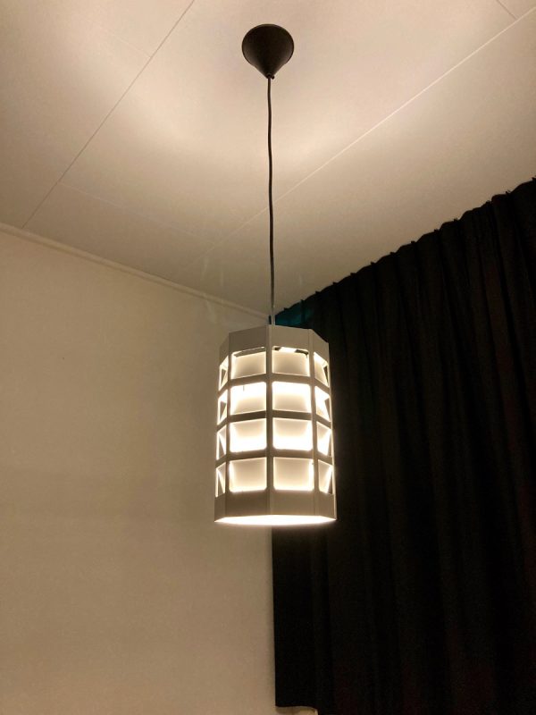 Lyskurv hanging lamp by Poul Gernes for Louis Poulsen Mid-Century Scandinavian modern rare pendent light