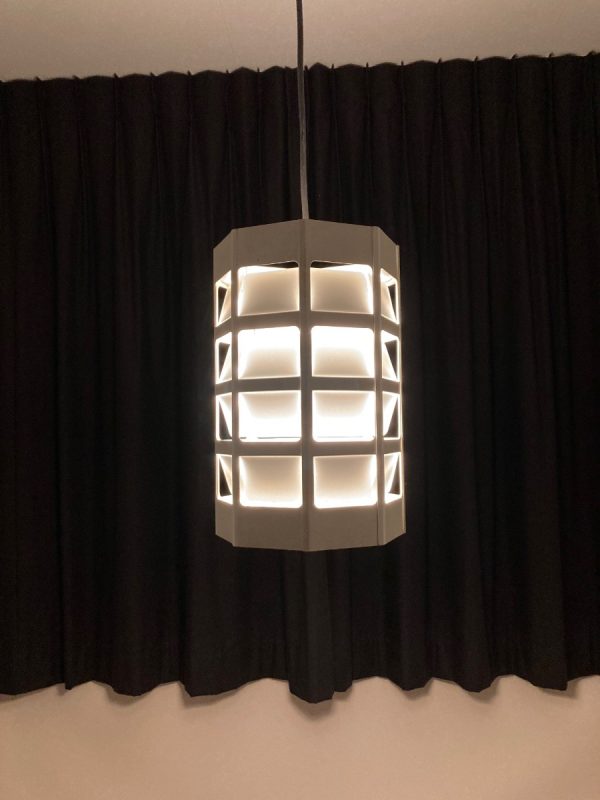 Lyskurv hanging lamp by Poul Gernes for Louis Poulsen Mid-Century Scandinavian modern rare pendent light