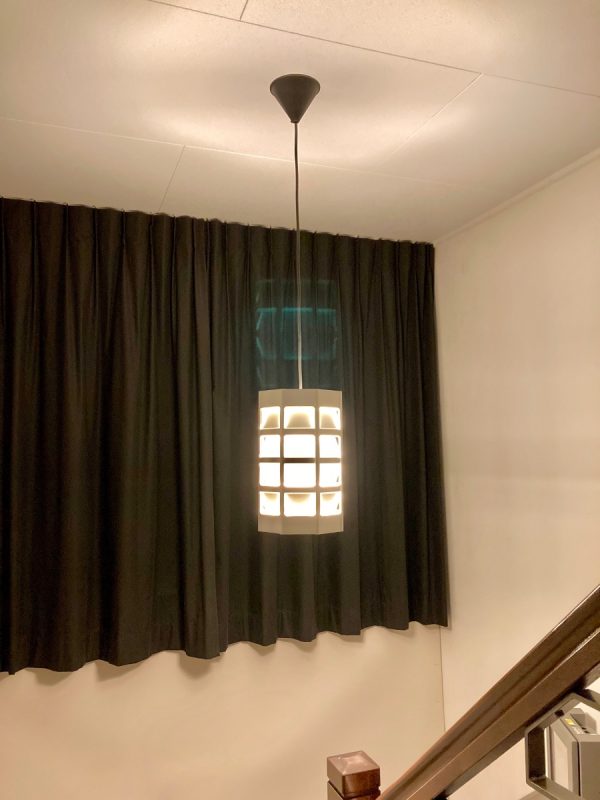 Lyskurv hanging lamp by Poul Gernes for Louis Poulsen Mid-Century Scandinavian modern rare pendent light