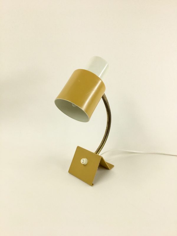 Hala Zeist lamp 60's - Dutch vintage desk / wall light - ocher yellow