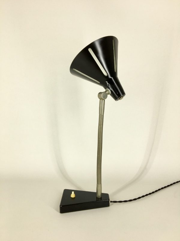 Hala Zeist no. 20 Solar series lamp - Zonneserie 50's - Dutch design - vintage Aluminium desk light