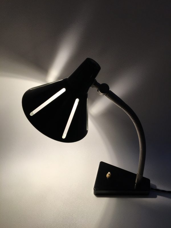 Hala Zeist no. 20 Solar series lamp - Zonneserie 50's - Dutch design - vintage Aluminium desk light