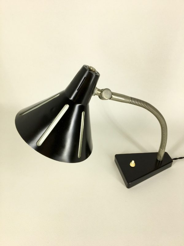 Hala Zeist no. 20 Solar series lamp - Zonneserie 50's - Dutch design - vintage Aluminium desk light
