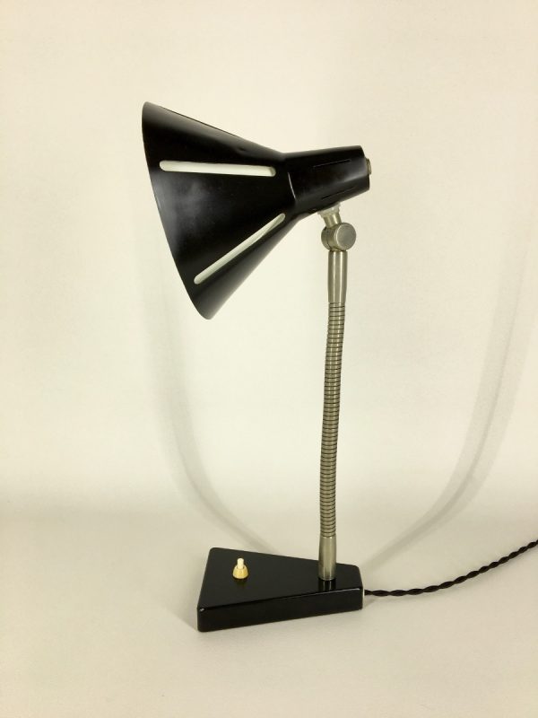 Hala Zeist no. 20 Solar series lamp - Zonneserie 50's - Dutch design - vintage Aluminium desk light