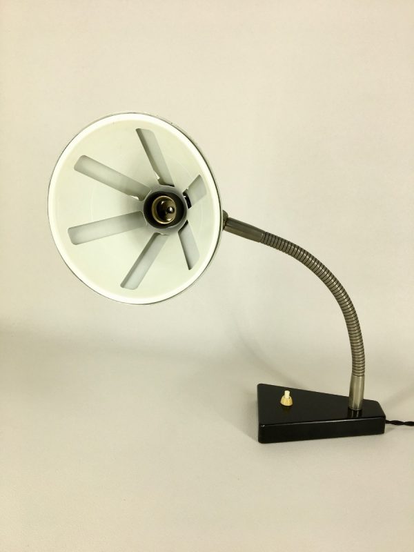 Hala Zeist no. 20 Solar series lamp - Zonneserie 50's - Dutch design - vintage Aluminium desk light