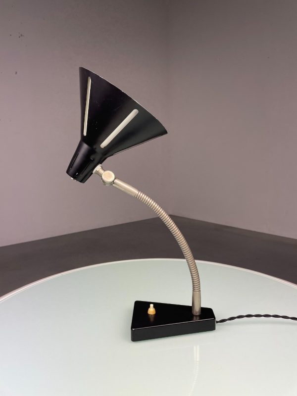 Hala Zeist no. 20 Solar series lamp - Zonneserie 50's - Dutch design - echt vintage Aluminium desk light echtvintage