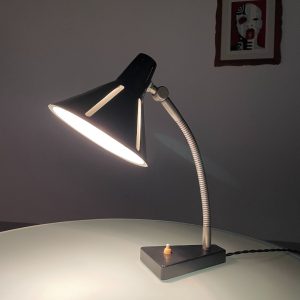 Hala Zeist no. 20 Solar series lamp - Zonneserie 50's - Dutch design - echt vintage Aluminium desk light echtvintage