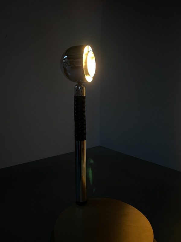 Vintage Targetti clamp lamp - 1970s Italian clip lighting - modern chrome space age gooseneck light echtvintage echt real