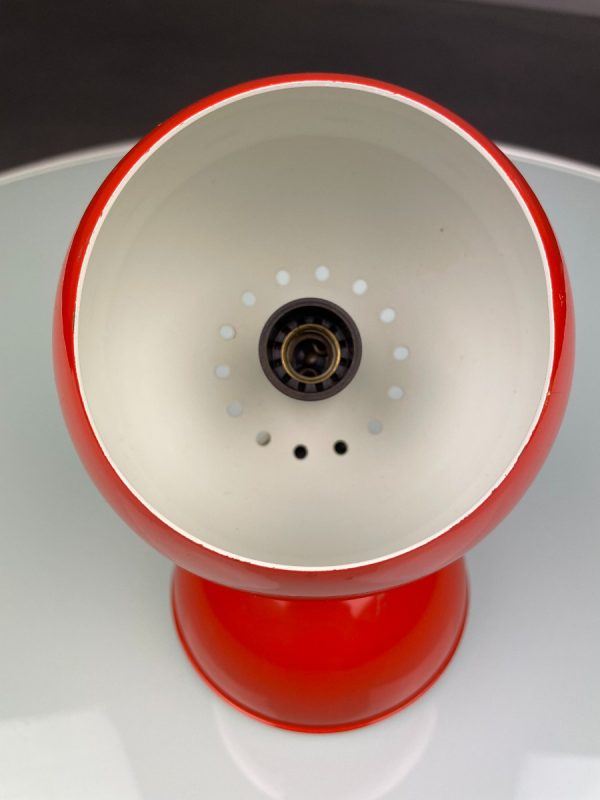 Vintage eyeball lamp - Space age table light - Reggiani Depositato 70's orange panton age - pop art echtvintage echt real