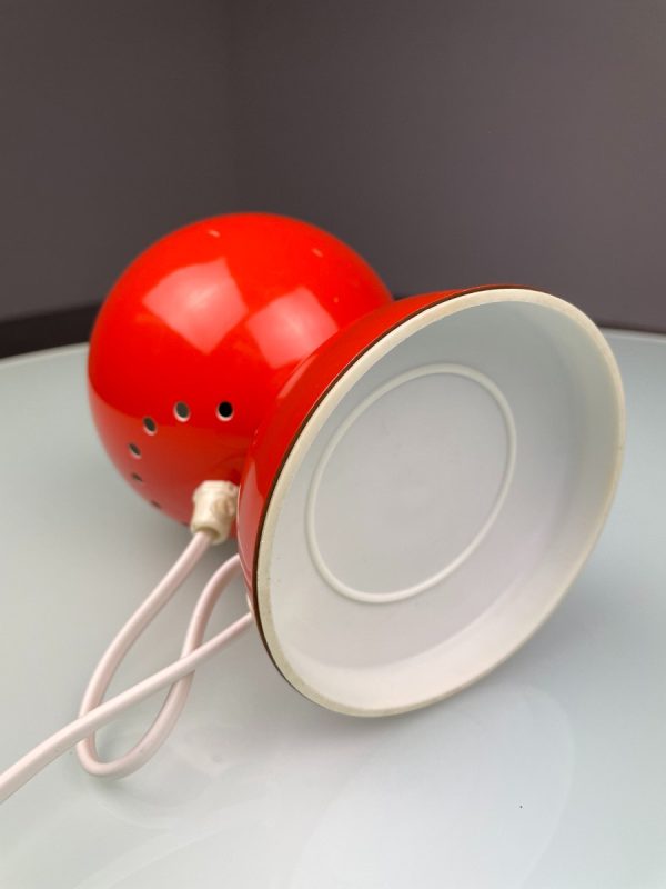 Vintage eyeball lamp - Space age table light - Reggiani Depositato 70's orange panton age - pop art echtvintage echt real