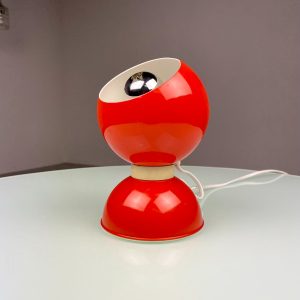 Vintage eyeball lamp - Space age table light - Reggiani Depositato 70's orange panton age - pop art echtvintage echt real