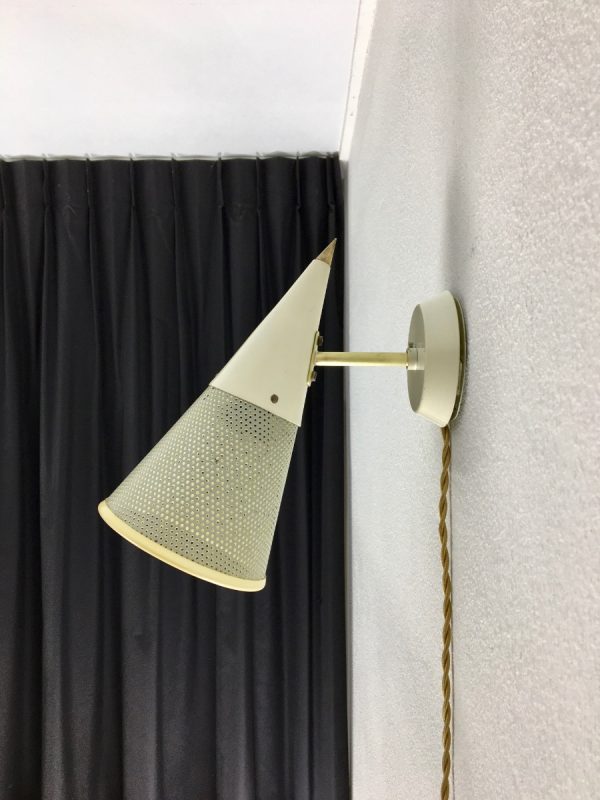 50's modern wall light - Philips lamp - Dutch design - mid century vintage Pilastro era