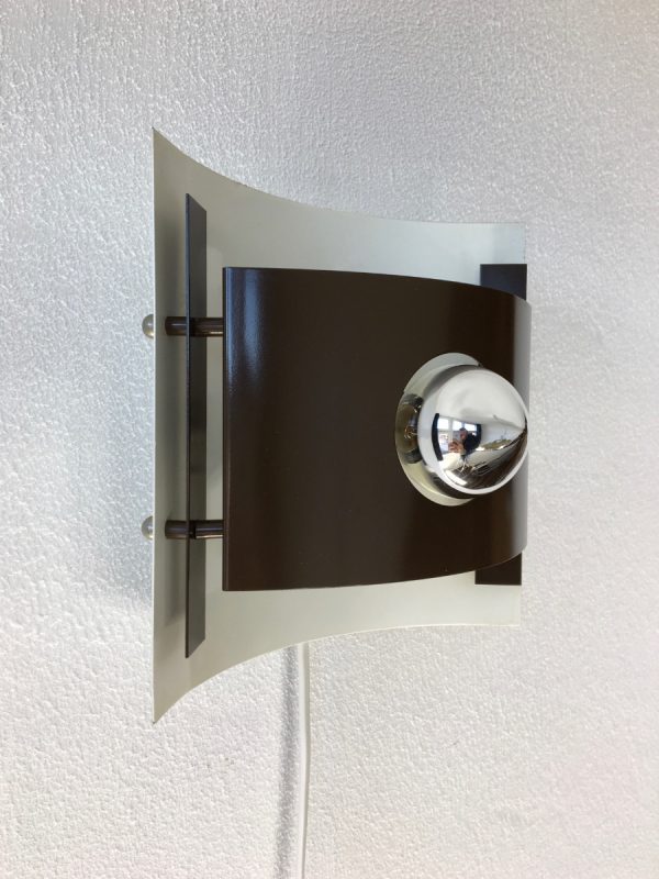 ANVIA Almelo wall light - brown metal 70's lamp
