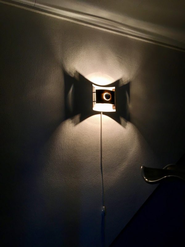 ANVIA Almelo wall light - brown metal 70's lamp