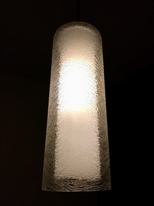 Doria Lichtenwerken - 60's glass light - mid century pendent lamp