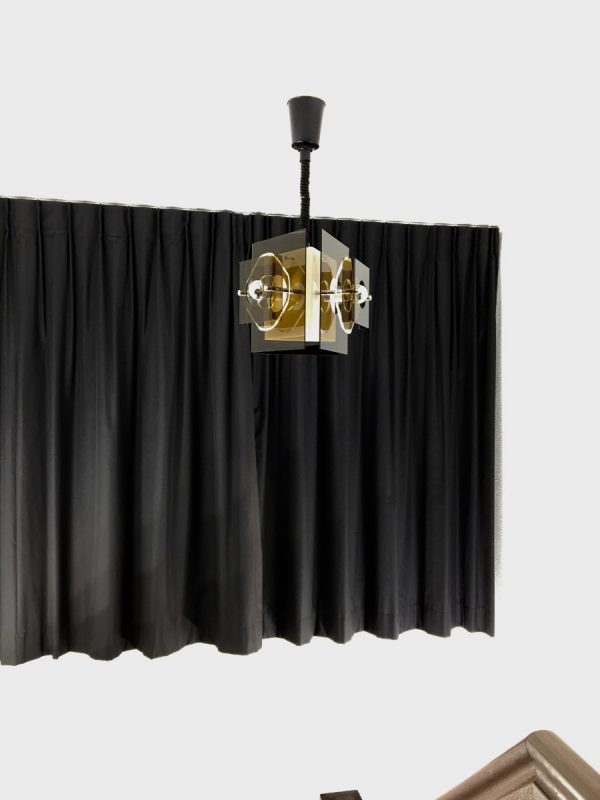 Herda Space age lamp - Plexiglass 70's Dutch pendent light - adjustable in height
