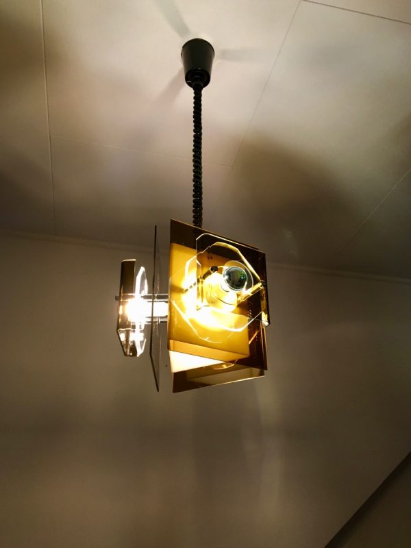 Herda Space age lamp - Plexiglass 70's Dutch pendent light - adjustable in height